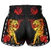 Tuff Retro Muay Thai Shorts Furious Tiger Black 2 Man wearing TUFF Retro Muay Thai Shorts with Furious Tiger design