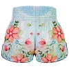 Tuff Retro Muay Thai Shorts Kibo No Hana Flower Of Hope Rms115 White 2 TUFF Retro Muay Thai Shorts Kibo no Hana Flower of Hope RMS115
