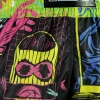 Tuff Retro Muay Thai Shorts Neon Graffiti Rms119 Black Green 4 Neon Graffiti TUFF Retro Muay Thai Shorts RMS119