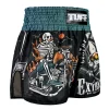 Tuff Retro Muay Thai Shorts The Skull Rider Rms109 Black 3 TUFF Retro Muay Thai Shorts The Skull Rider RMS109