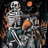 Tuff Retro Muay Thai Shorts The Skull Rider Rms109 Black 4 TUFF Retro Muay Thai Shorts The Skull Rider RMS109