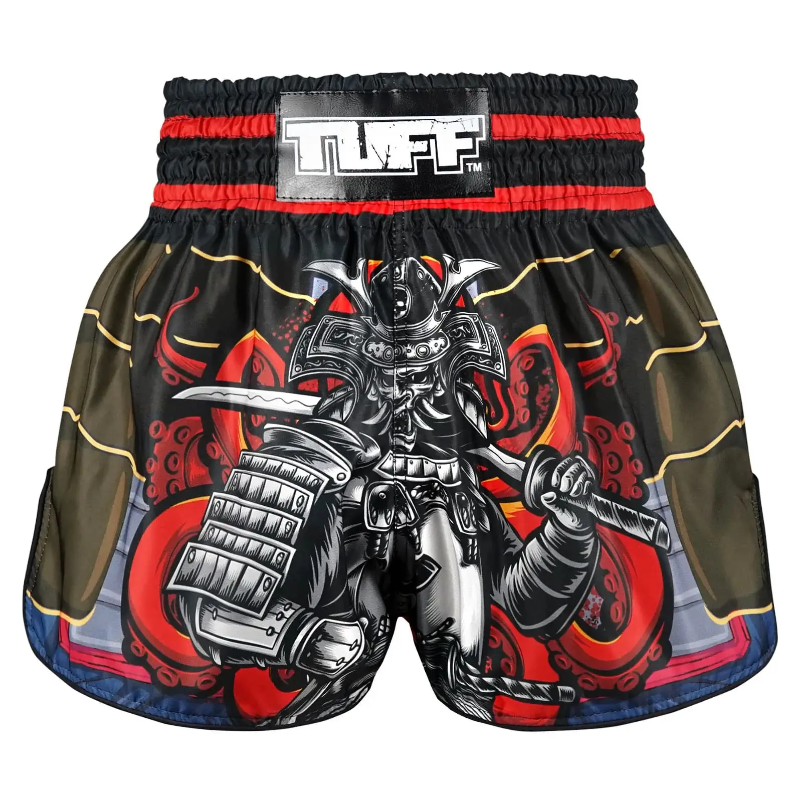 TUFF Retro Muay Thai Shorts - The Undefeated Steel Spirits RMS101 Pair of TUFF Retro Muay Thai Shorts The Undefeated Steel Spirits RMS101