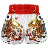 Tuff Retro Muay Thai Shorts Tora Chikara Power Of Tiger Rms110 White Red 2 Pair of TUFF Retro Muay Thai Shorts Tora Chikara Power of Tiger RMS110