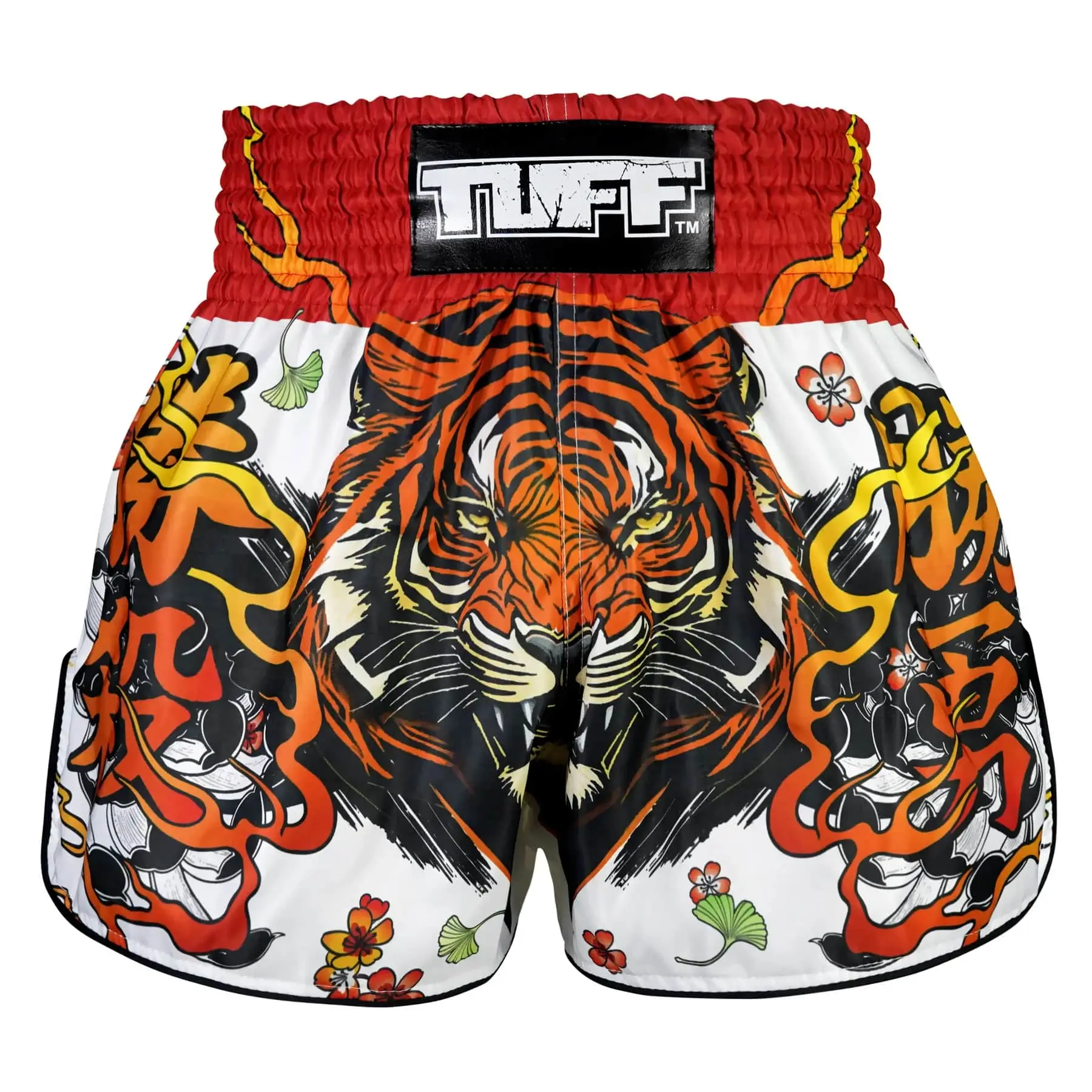 TUFF Retro Muay Thai Shorts Tora Chikara Power of Tiger RMS110 TUFF Retro Muay Thai Shorts Tora Chikara Power of Tiger