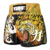Tuff Retro Muay Thai Shorts Tora Mazuka The True Tiger Rms111 Black 1 TUFF Retro Muay Thai Shorts Tora Mazuka The True Tiger RMS111 on a white background