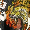 Tuff Retro Muay Thai Shorts Tora Mazuka The True Tiger Rms111 Black 4 TUFF Retro Muay Thai Shorts Tora Mazuka RMS111 in orange-black color scheme with a tiger design.