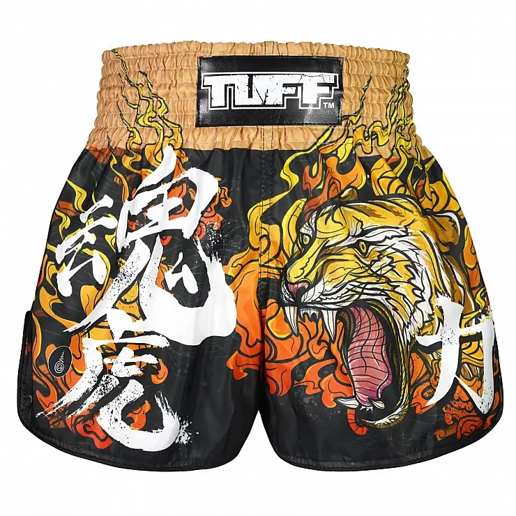 TUFF Retro Muay Thai Shorts in Tora Mazuka design