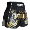 Tuff Retro Muay Thai Shorts Twin Tiger Black 3 Pair of TUFF Retro Muay Thai Shorts Twin Tiger