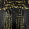 TUFF Retros Muay Thai Shorts Yaksa Yantra RMS116 in a powerful red-black color pattern
