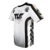 Tuff T Shirt Rowel With Double Hanuman Head Ts008 White 1 White TUFF T-Shirt with Rowel and Double Hanuman Head Graphic TS008
