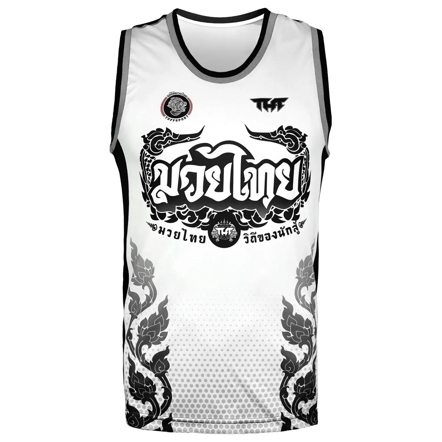 Man wearing TUFF Vest Tank Top The Great Hongsa TT101