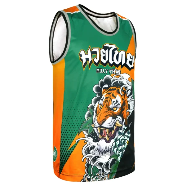 Tuff Vest Tank Top Tora Mori To Kingyo Tt107 Green Orange 3 TUFF Vest Tank Top Tora Mori to Kingyo TT107 design
