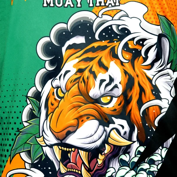 Tuff Vest Tank Top Tora Mori To Kingyo Tt107 Green Orange 4 Man wearing TUFF Vest Tank Top Tora Mori to Kingyo design TT107