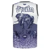 Man wearing TUFF Vest Tank Top with War Elephant design TT106