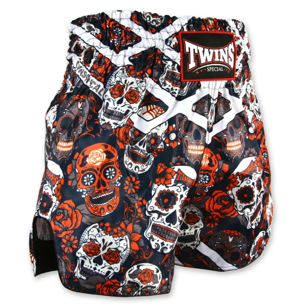Twins Special Calaveras Skull Muay Thai Shorts in range of colors.