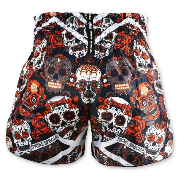 Twins Special Calaveras Skull design Muay Thai Shorts