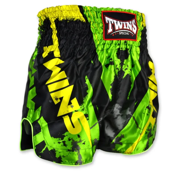 Twins Special Candy Muay Thai Shorts Tbs61 Ca Black Green 1 Twins Special Candy Muay Thai Shorts TBS61-CA