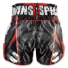 Twins Special Demon Muay Thai Shorts Tbs55 De Black Red 2 Twins Special Demon Muay Thai Shorts TBS55-DE on white background