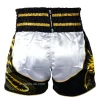 Twins Special Dragon Muay Thai Shorts Tbs Dr3 Black White 4 Close up image of Twins Special Dragon Muay Thai Shorts TBS-DR3