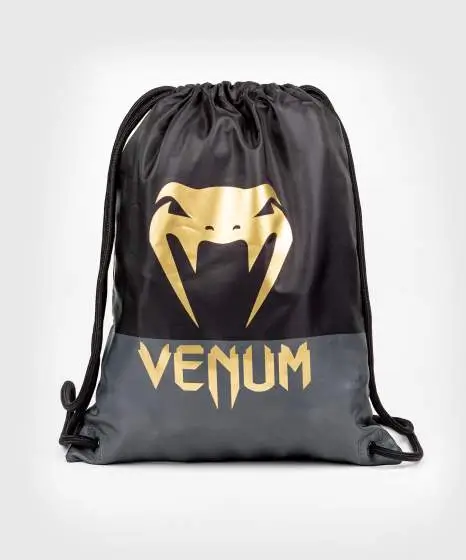 Venum Classic Drawstring Bag in black and white design