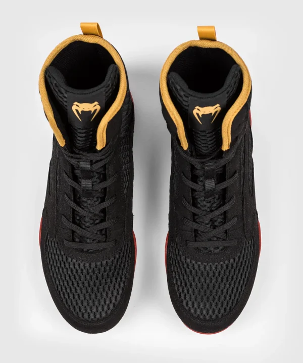 Black and red Venum Contender Boxing Shoes