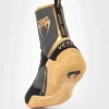 Venum Elite Boxing Shoes - Black/Beige in Black/Beige — sleeve detail