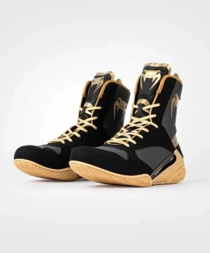 Venum Elite Boxing Shoes in Black/Beige - product image