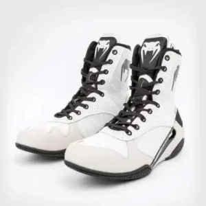Venum Elite Boxing Shoes in White/Black - product image