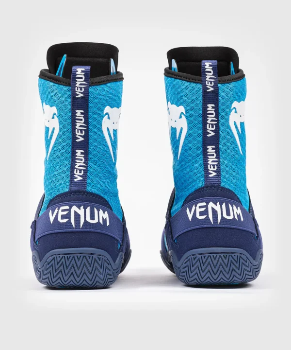 Venum X Top Rank Original Boxing Shoes Blue 5 Venum x Top Rank Original Boxing Shoes in black and white color scheme.