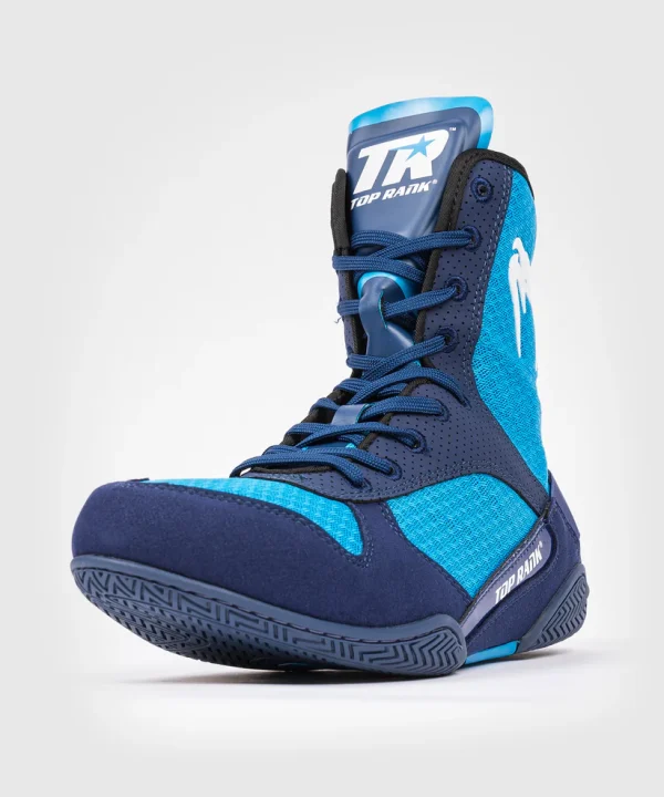 Venum X Top Rank Original Boxing Shoes Blue 7 Venum x Top Rank Original Boxing Shoes on a plain backdrop