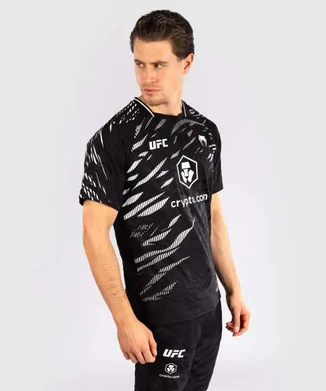 Man wearing Venum x UFC Fusion Authentic Fight Night Men's Walkout Jersey
