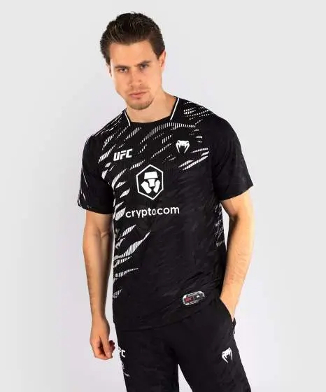 Man wearing Venum x UFC Fusion Authentic Fight Night Men’s Walkout Jersey