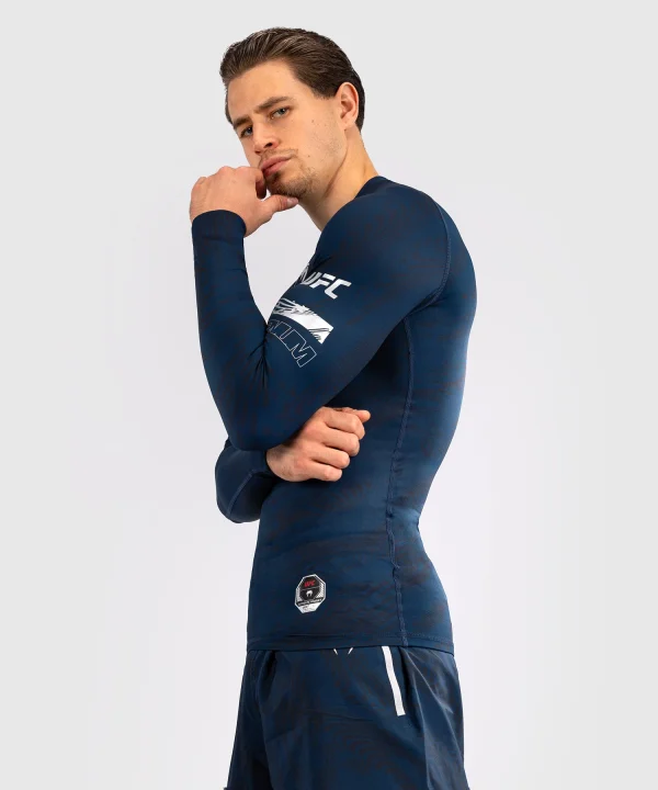 Venum x UFC Fusion Fight Week Long Sleeve Rashguard in action.
