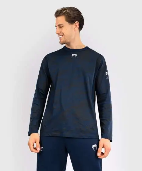 Man wearing Venum x UFC Fusion Fight Week Men's Longsleeve T-Shirt