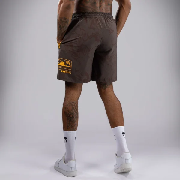 Man wearing Venum x UFC Fusion Fight Week Men’s Performance Shorts