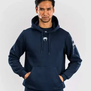 Venum x UFC Men's Fight Week Pullover Hoodie Man wearing Venum x UFC Fusion Fight Week Men's Pullover Hoodie