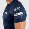 Man wearing Venum x UFC Fusion Men's Fight Week Performance Short Sleeve Rashguard