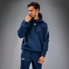 Venum X Ufc Fusion Mens Fight Week Pullover Solid Hoodie Blue 3 Man wearing Venum x UFC Fusion Men's Fight Week Pullover Solid Hoodie