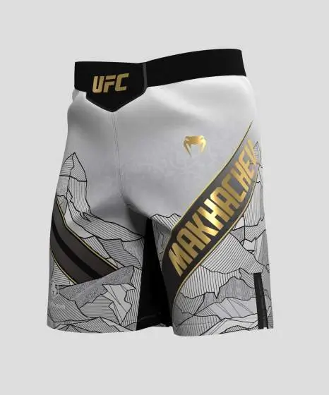 Islam Makhachev UFC Fightshorts by Venum Venum x UFC Unrivaled Islam Makhachev Fightshorts on white background