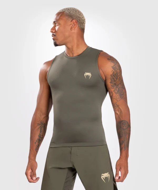Venum Contender Men's Rash Guard Venum Contender Men's Sleeveless Rash Guard in action