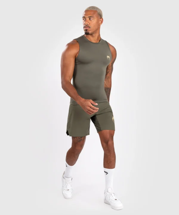 Venum Contender Men's Sleeveless Rash Guard Man wearing a Venum Contender Sleeveless Rash Guard