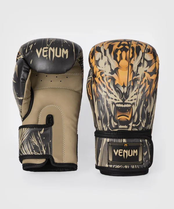 Venum Tiger Boxing Gloves Power and Style Venum Tiger Boxing Gloves in fighting stance