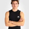Venum Contender Sleeveless Rash Guard for Men. Venum Contender Men's Sleeveless Rash Guard in black color.