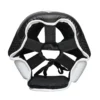 Adidas Hybrid 150 Head Guard Product shot Adidas Hybrid 150 black and white head guard.