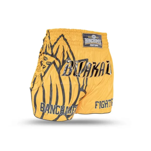 Buakaw's Muay Thai Shorts BSH6 Design Blue and gold Buakaw Muay Thai Shorts BSH6
