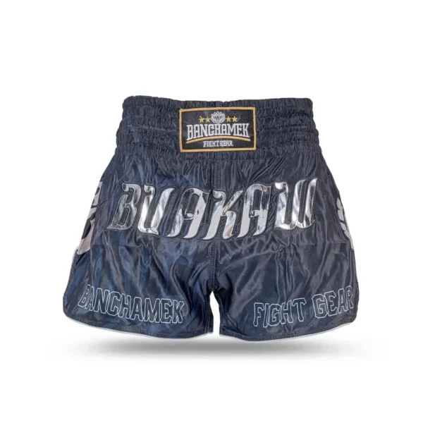Buakaw branded Muay Thai shorts BSH2 in action