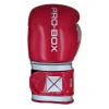 Pro-Box Champ Boxing Gloves - Red/Silver in Red/Silver — three‑quarter angle