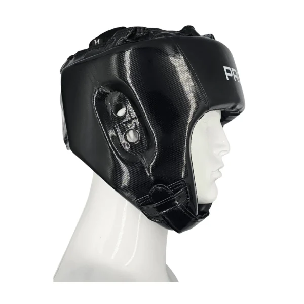 CLUBBLK_2 Pro-Box Club Headguard - Black in Black — side profile