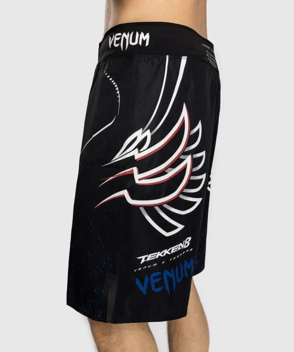 VenumTekken8_JinKazama_Fightshorts_Image Venum x Tekken 8 Jin Kazama Fightshorts on a plain background