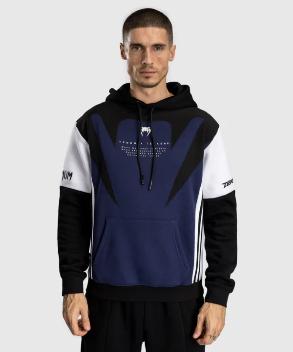 Venum x Tekken 8 Jin Kazama Special Edition Hoodie. Venum x Tekken 8 Jin Kazama Hoodie in black with graphic design accents.